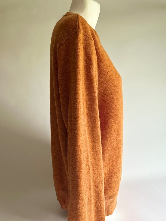 New Men’s J. Crew Burn Orange 100% Lamb Wool Pullover size L - Picture 5 of 11
